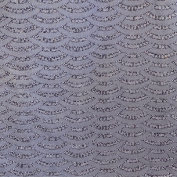 J. Crew Fan Eyelet Mini Skirt Slate Grey 6 Fairy Officecore Career Datenight - Picture 7 of 9